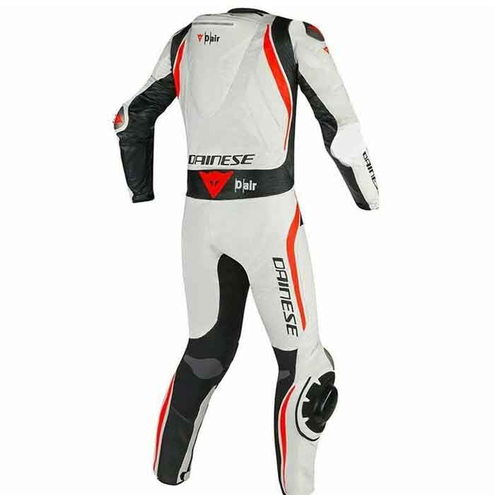 MUGELLO R White Motorcycle Racing Leather Suit