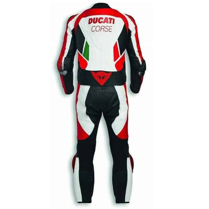 Custom Made Ducati Corse Motorcycle Racing Leather Suit