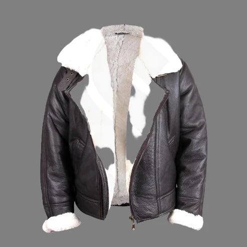 Men B3 Aviator Shearling Sheepskin Flying Jacket