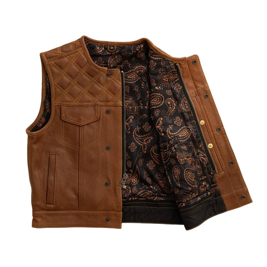 Timber Men's Motorcycle Leather Vest - Limited Edition
