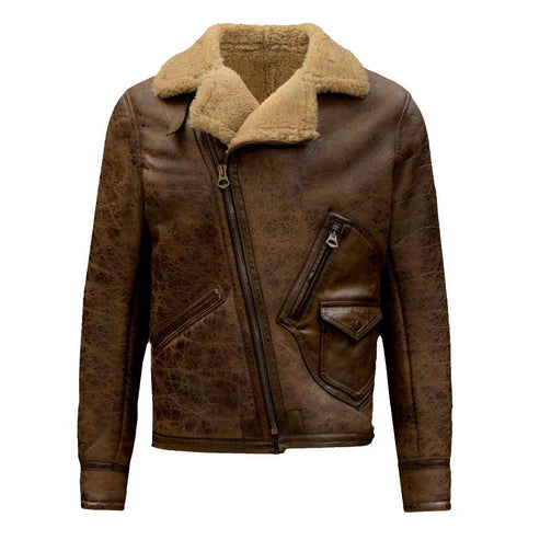 Aquaman Jason Momoa Leather Fur Coat