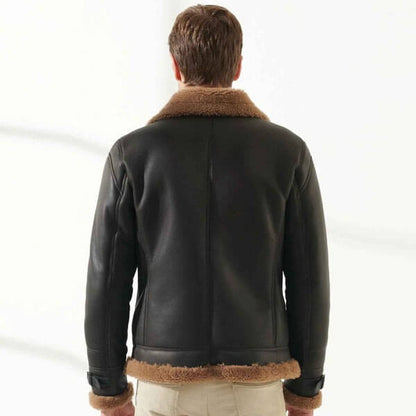 Best Black Leather Shearling Jacket by Leather