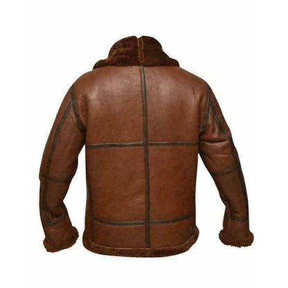 Men Classic Aviator Leather Jacket