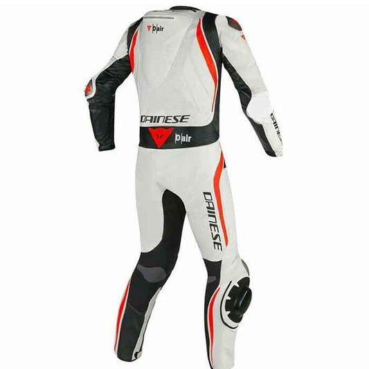 MUGELLO R White Motorcycle Racing Leather Suit
