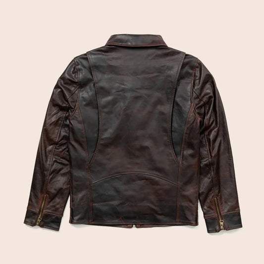 Men’s Classic Brown Flight Leather Jacket
