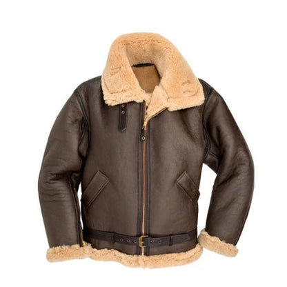 Men RAF Sheepskin B3 Bomber Jacket