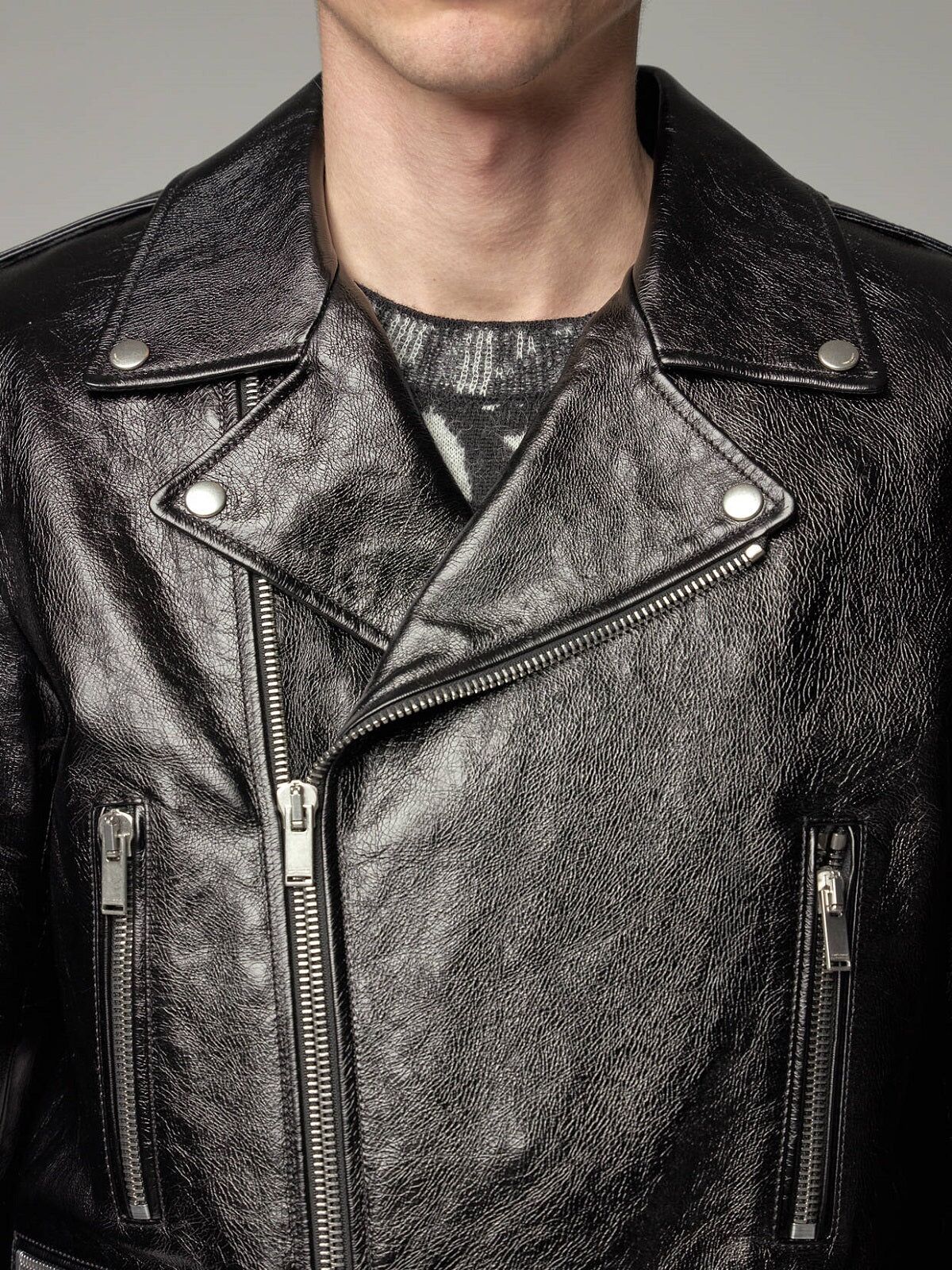 Men Black Leather Jacket