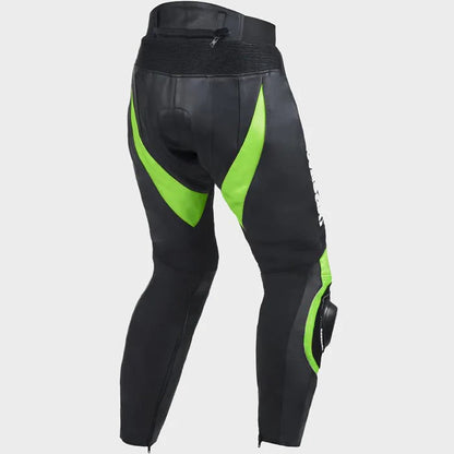 Professional Kawasaki Motorcycle Racing Leather Pants