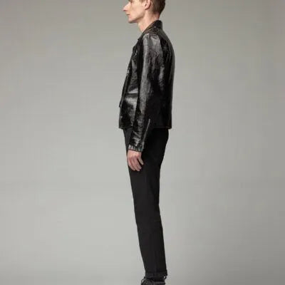 Men Black Leather Jacket