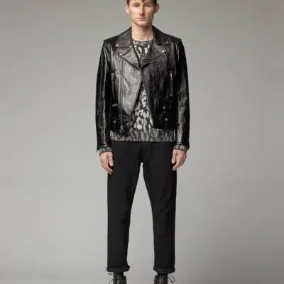 Men Black Leather Jacket