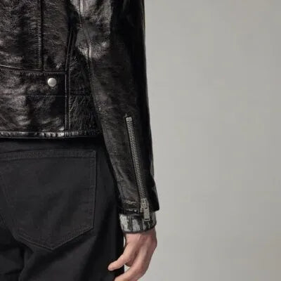 Men Black Leather Jacket