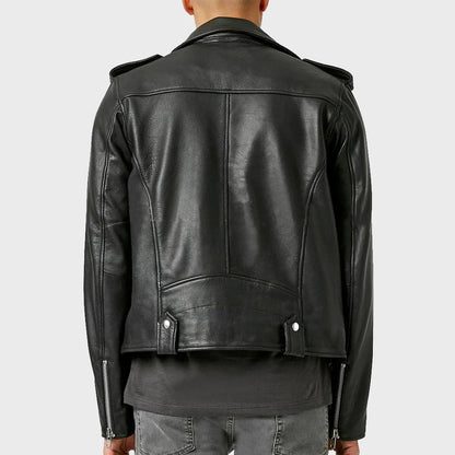 Men’s Classic Leather Biker Jacket