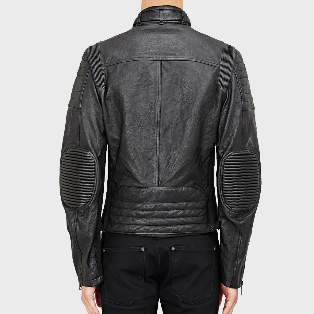 Men’s Summer Motorcycle Leather Jacket