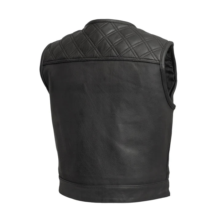 Shell Shock Men's Motorcycle Leather Vest - Limited Edition