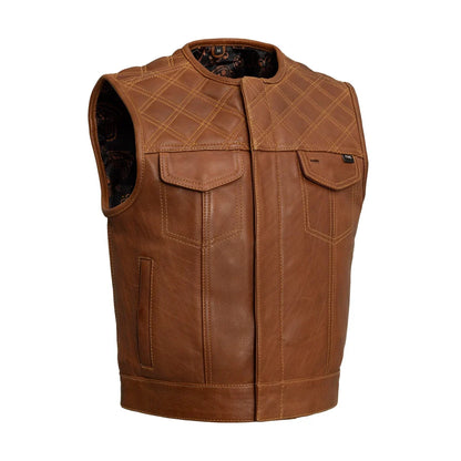 Timber Men's Motorcycle Leather Vest - Limited Edition