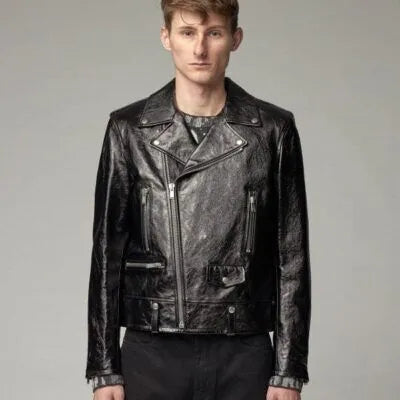 Men Black Leather Jacket